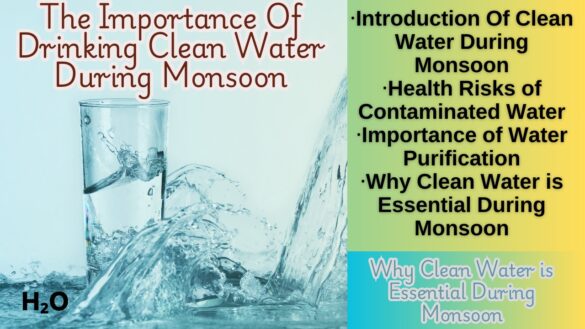 the importance of drinking clean water during monsoon